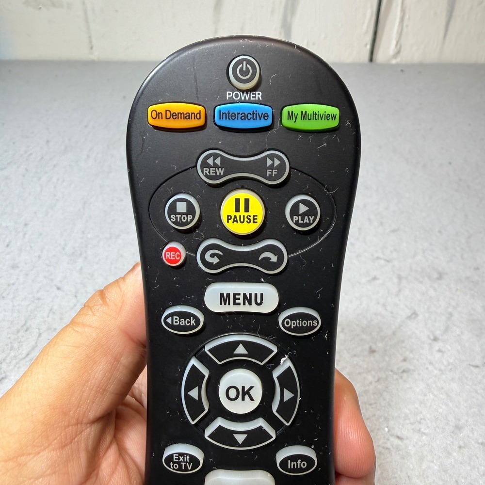 AT&T Remote Control Universal S30-S1B Black Good U-verse URC:5601BC0-XXX-R